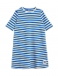 Preview: MINI RODINI Kleid Rib Stripe - blau